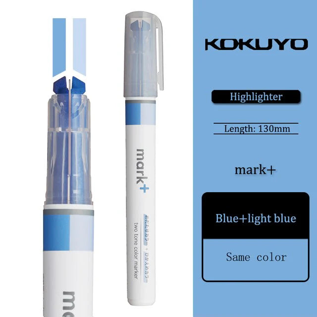 Kokuyo - Mark+ Two Tone Colour Marker Highlighter (Options available)