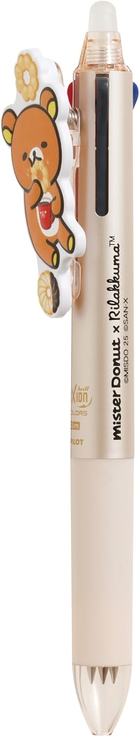 Rilakkuma Mister Donut Collection Multicolor FriXion Ball 3 Slim 0.5mm with Mascot (3 colours)