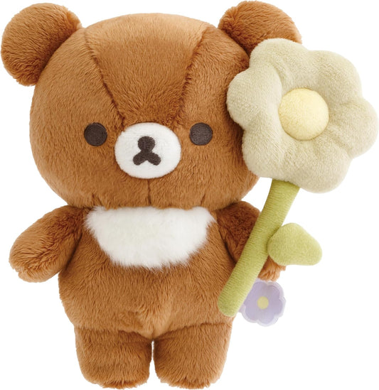 Chairoikoguma Plush - Flower ver. Rilakkuma