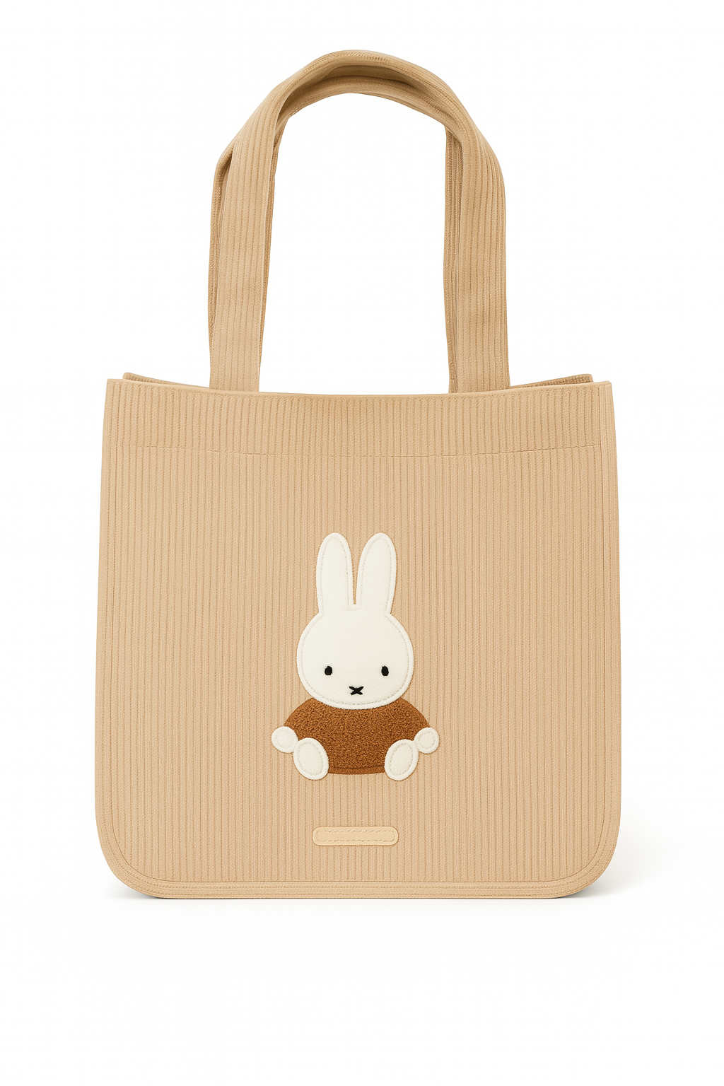 Miffy Tote Bag Beige (Sagara Corduroy Series)