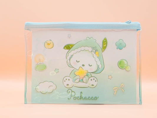 Cinnamoroll & Pochacco - Sanrio Characters Double-sided Flat Pouch