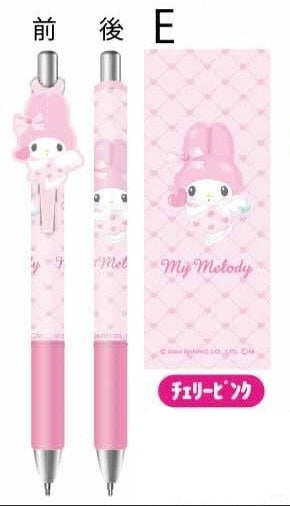 Sanrio Characters Gel Pen with Rubber Mascot (Options available)