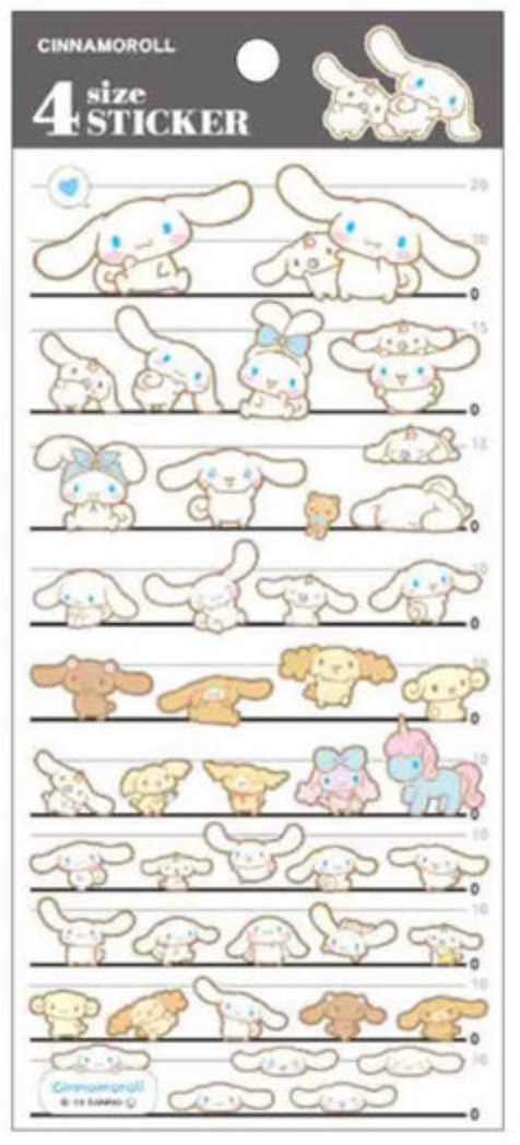 Sanrio Characters 4 size Stickers (Options available)