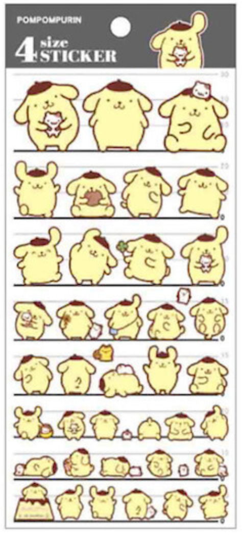Sanrio Characters 4 size Stickers (Options available)