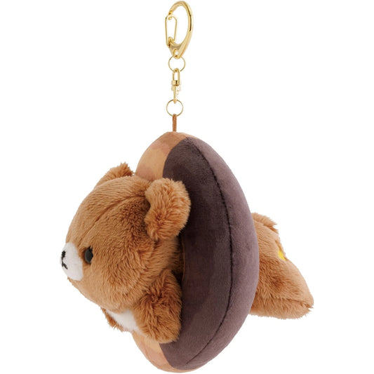 Rilakkuma Mister Donut Collaboration Hanging Plush Mascot - Chairoikoguma
