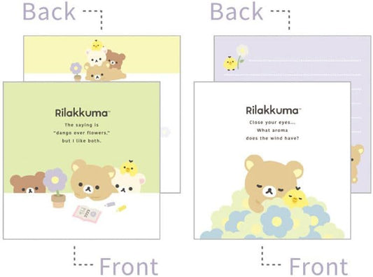 Rilakkuma Square Memo pad (Double-Sided)
