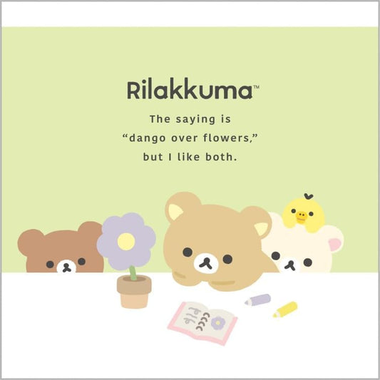 Rilakkuma Square Memo pad (Double-Sided)