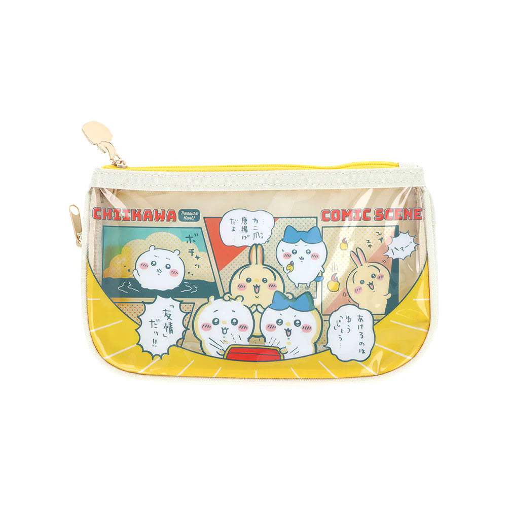 Chiikawa Pouch / Clear Flat Pencil Case (Comic Scene)