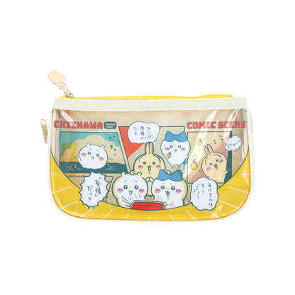 Chiikawa Pouch / Clear Flat Pencil Case (Comic Scene)
