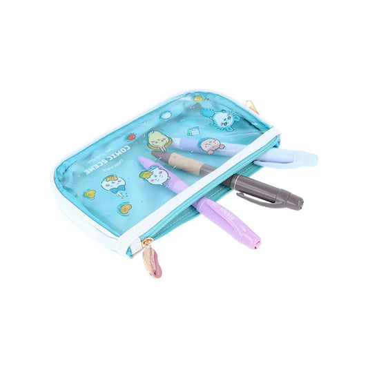 Chiikawa Pouch / Clear Flat Pencil Case (Cider Fruit Punch)