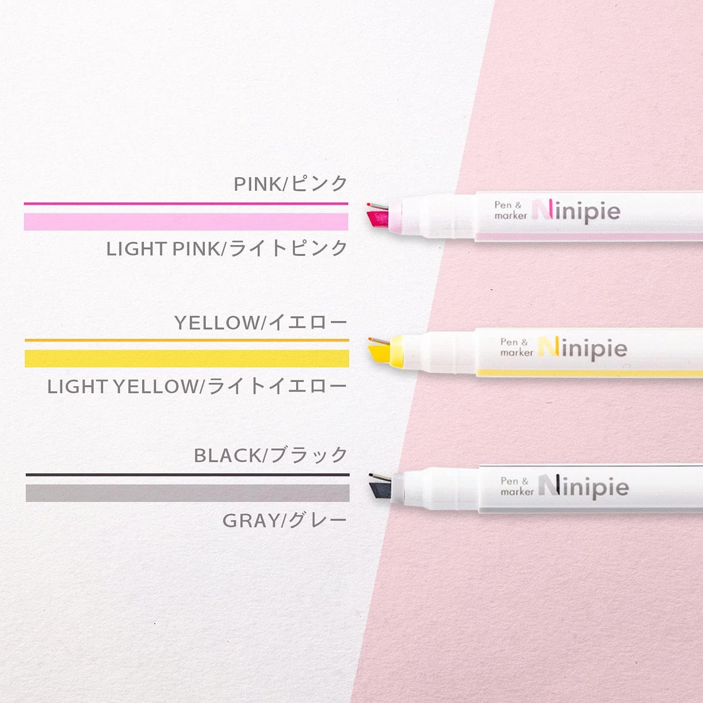 Sun-star Ninipie Pen & Marker in 1 Nib (Set of 3) Bandai Namco