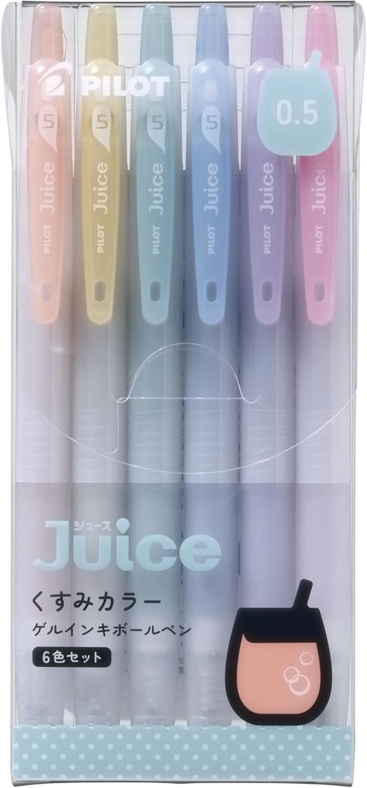 Pilot - Juice Ballpoint Pen 0.5mm Muted Colour (6-colour set)