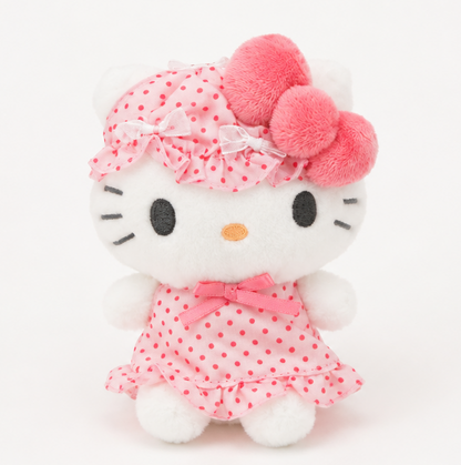 Hello Kitty - Sanrio Character Mascot (Nightcap ver.) Plush Keychain