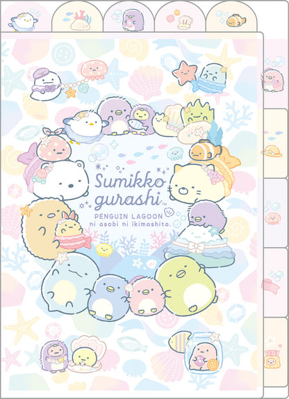 Sumikko Gurashi Vertical and Horizontal Index Holder (A4 size - 5 Pockets) ver. A Penguin Lagoon