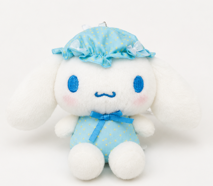 Cinnamoroll - Sanrio Character Mascot (Nightcap ver.) Plush Keychain