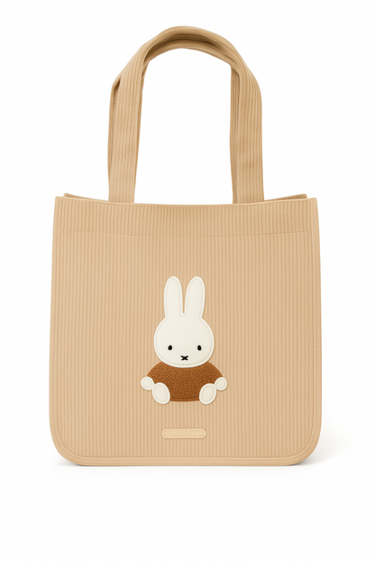 Miffy Tote Bag Beige (Sagara Corduroy Series)