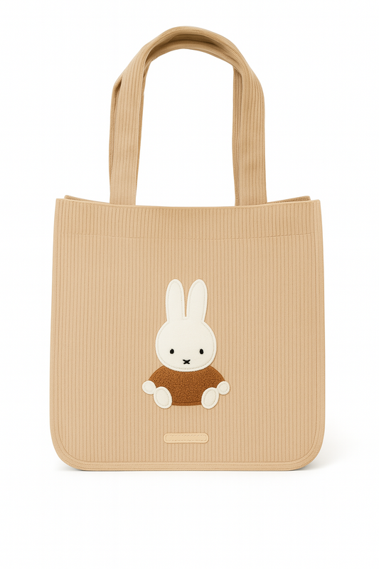 Miffy Tote Bag Beige (Sagara Corduroy Series)