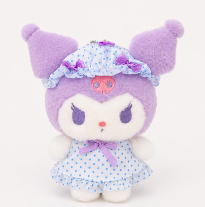Kuromi - Sanrio Character Mascot (Nightcap ver.) Plush Keychain