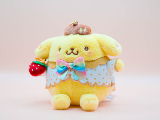 PomPomPurin - Plush Toy - Strawberry News 50th Anniversary BIG Plush (Tokyo Sanrio Puroland)