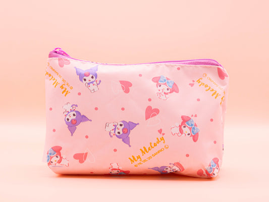 Kuromi & Melody - Sanrio Character Trapezoid Pouch