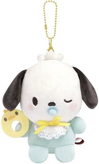 Baby Pochacco Plush Keychain