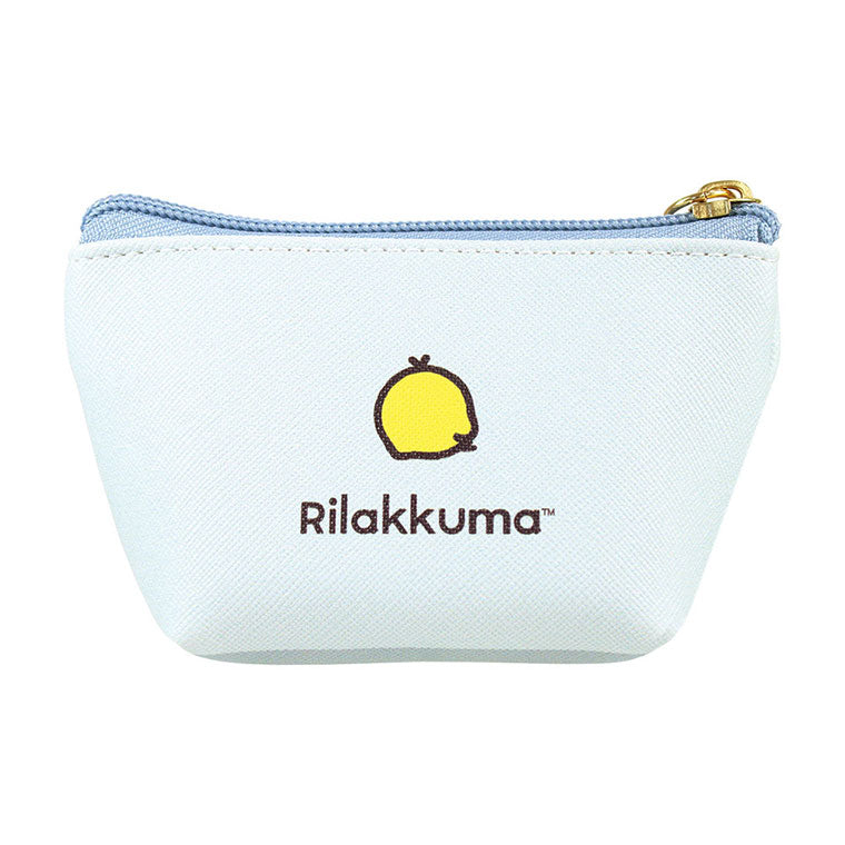Rilakkuma Triangle Mini Pouch with Keychain San-X - Kiiroitori