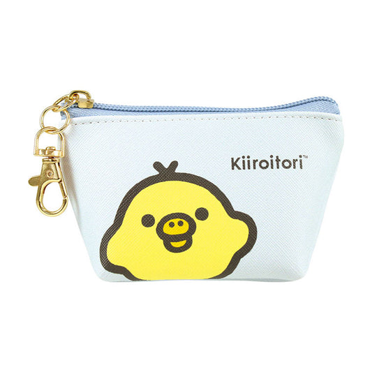 Rilakkuma Triangle Mini Pouch with Keychain San-X - Kiiroitori