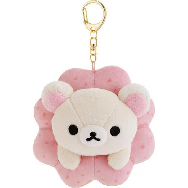 Rilakkuma Mister Donut Collaboration Hanging Plush Mascot - Korilakkuma