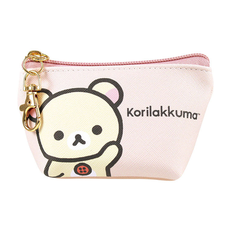 Rilakkuma Triangle Mini Pouch with Keychain San-X - Korilakkuma