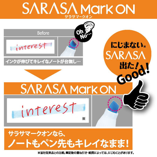 Zebra - Sarasa Mark On Pen 0.4mm (Black)